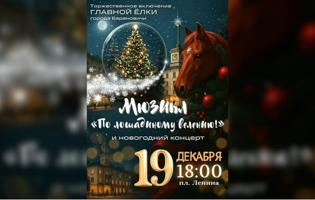 Торжественное включение главной елки и новогодней иллюминации города Барановичи Торжественное включение главной елки и новогодней иллюминации города Барановичи